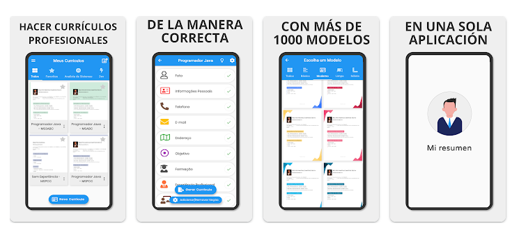 aplicaciones para crear curriculum vitae gratis y en español